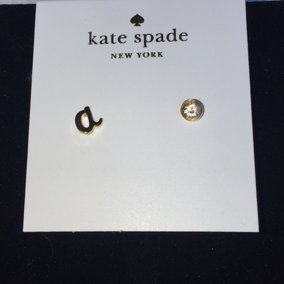 kate spade Jewelry - NWT Kate Spade ♠️ New York “a” Set Stud Earrings